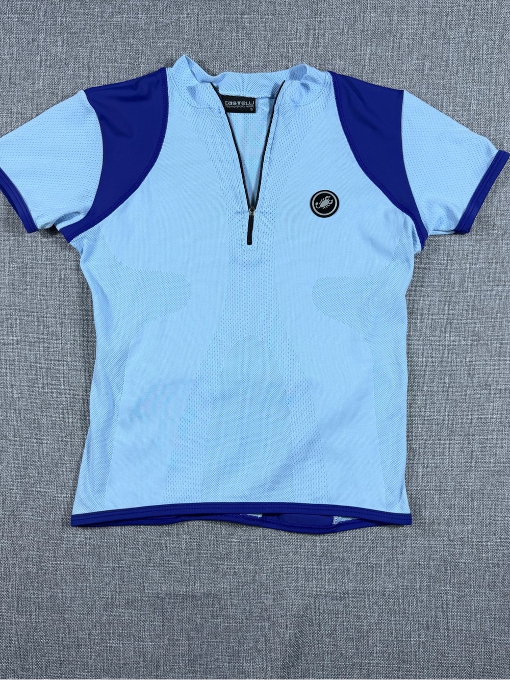 Castelli Women's Light Blue Cycling Jersey with Navy Accents